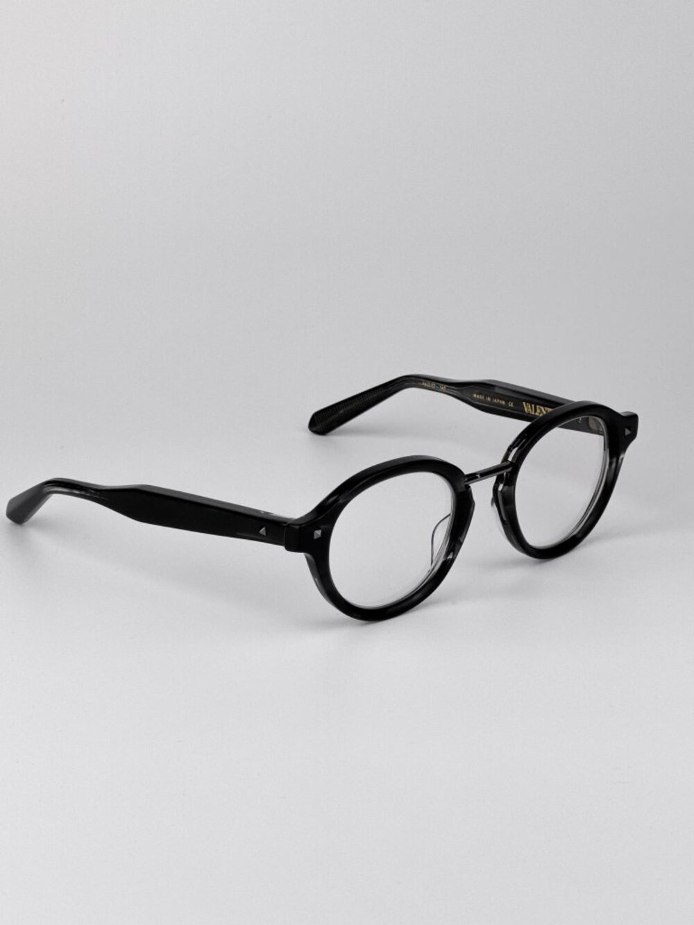 Valentino V-ESSENTIAL-IV VLX-132 B Round Eyeglasses – Black / Grey Transparent - Picture 4 of 9